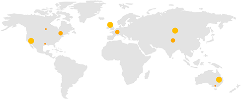 Sibers global locations map